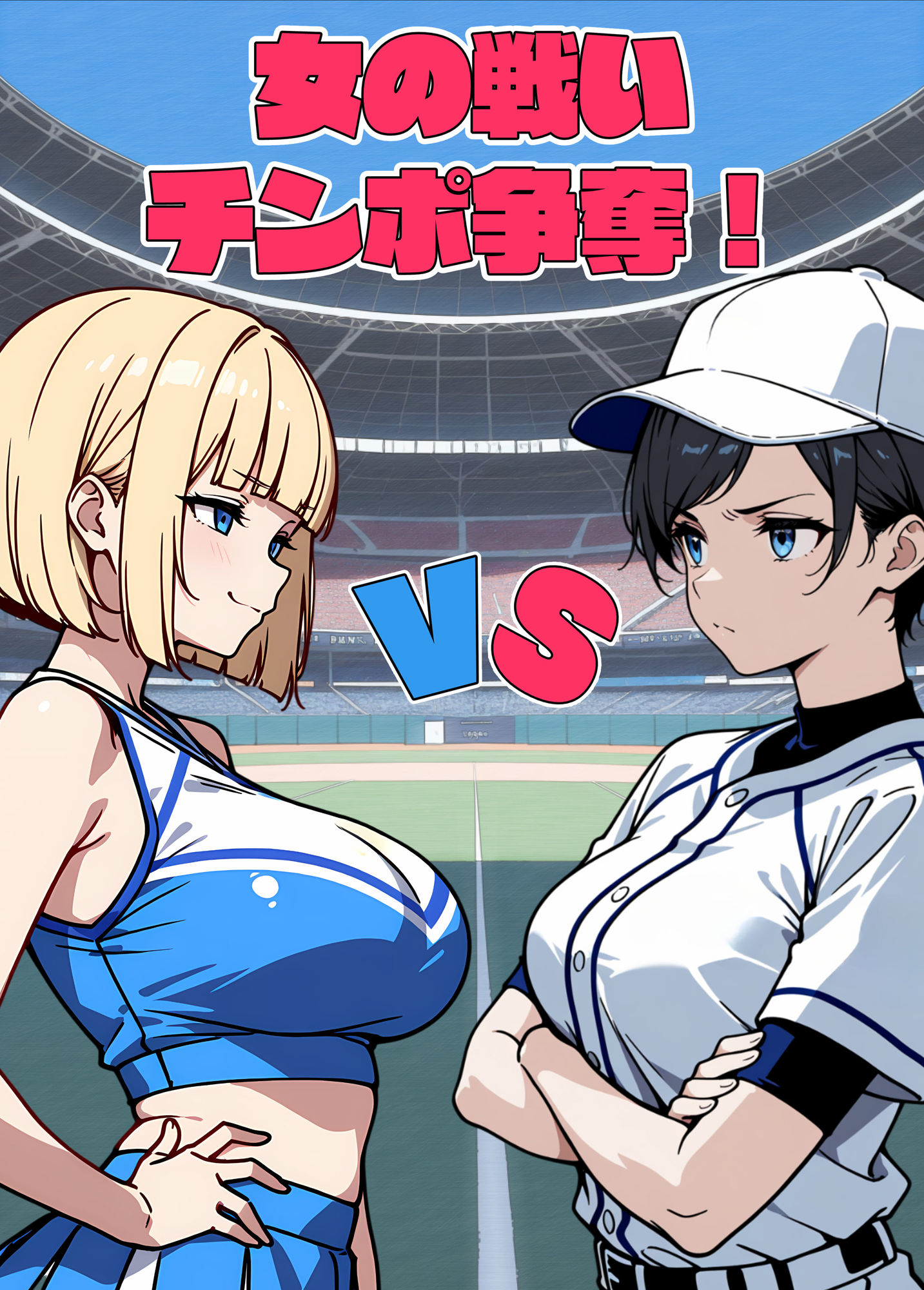 女の戦いチンポ争奪! 野球部女子選手VSチア!の画像9