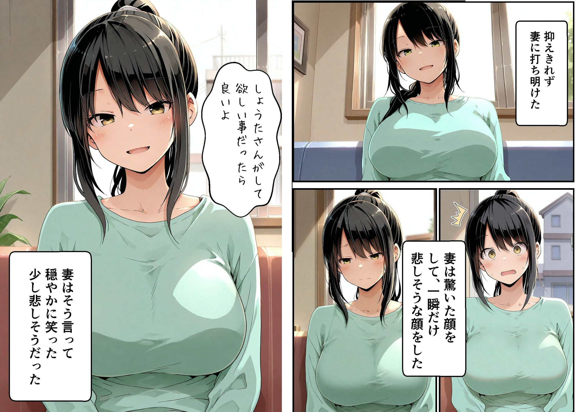 サンプル画像2:夫の事が大好きな妻は寝取らせプレイを断れない(まことしやかに) [d_516063]