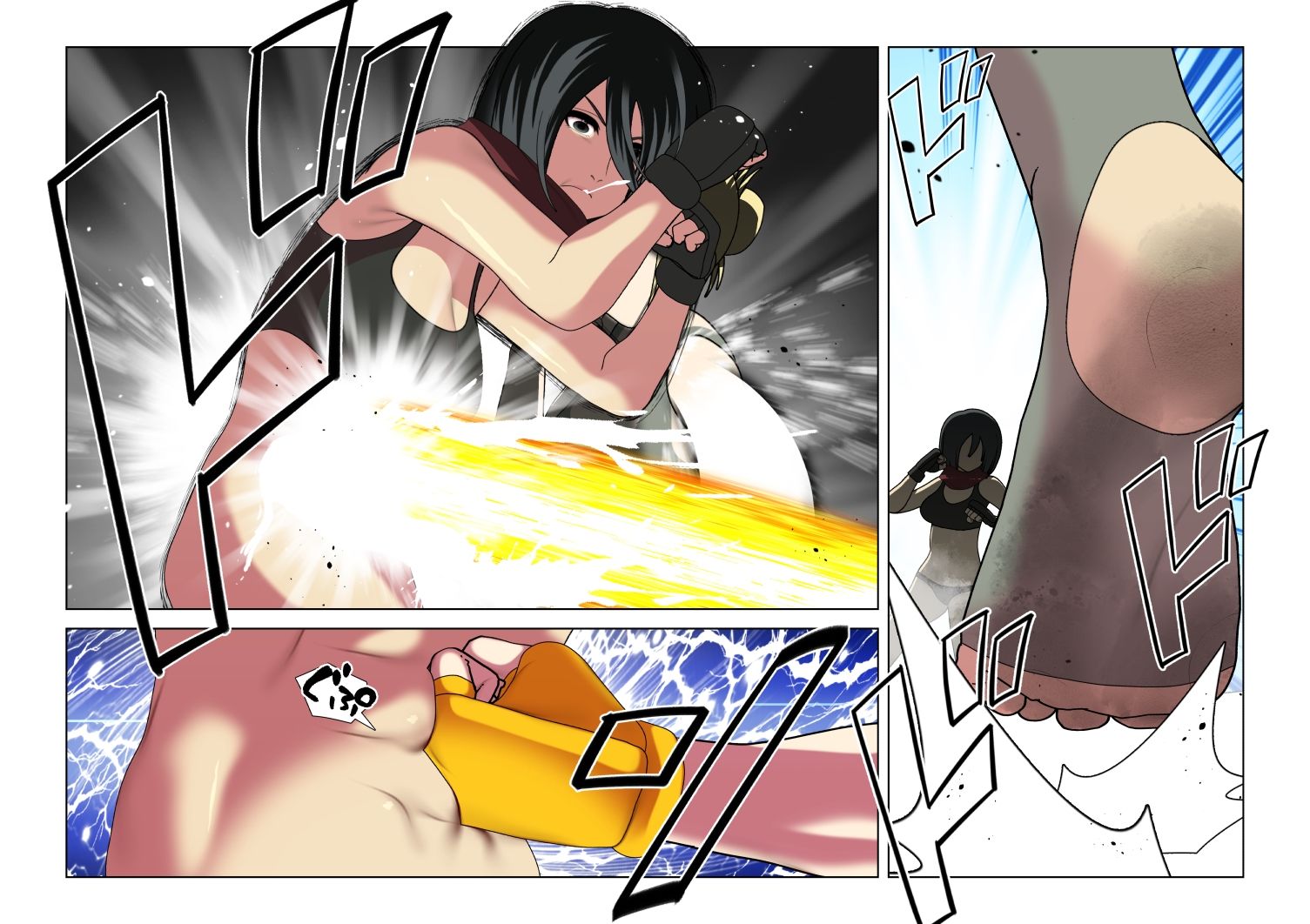 サンプル画像3:進撃の巨人ミカサVSアニMMA(悪魔がきたりて) [d_516247]