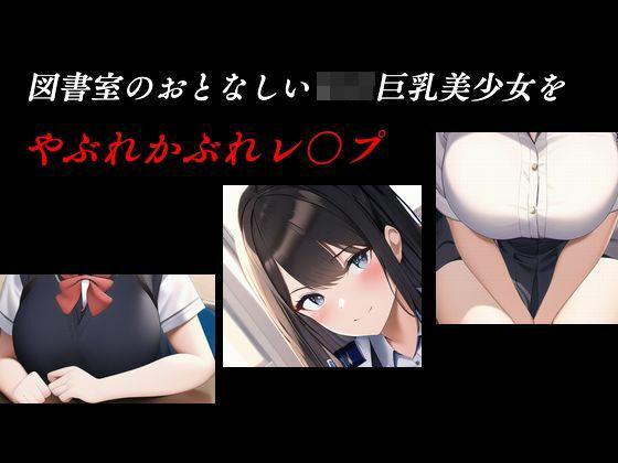 図書室のおとなしいロリ巨乳美少女をやぶれかぶれレ〇プ