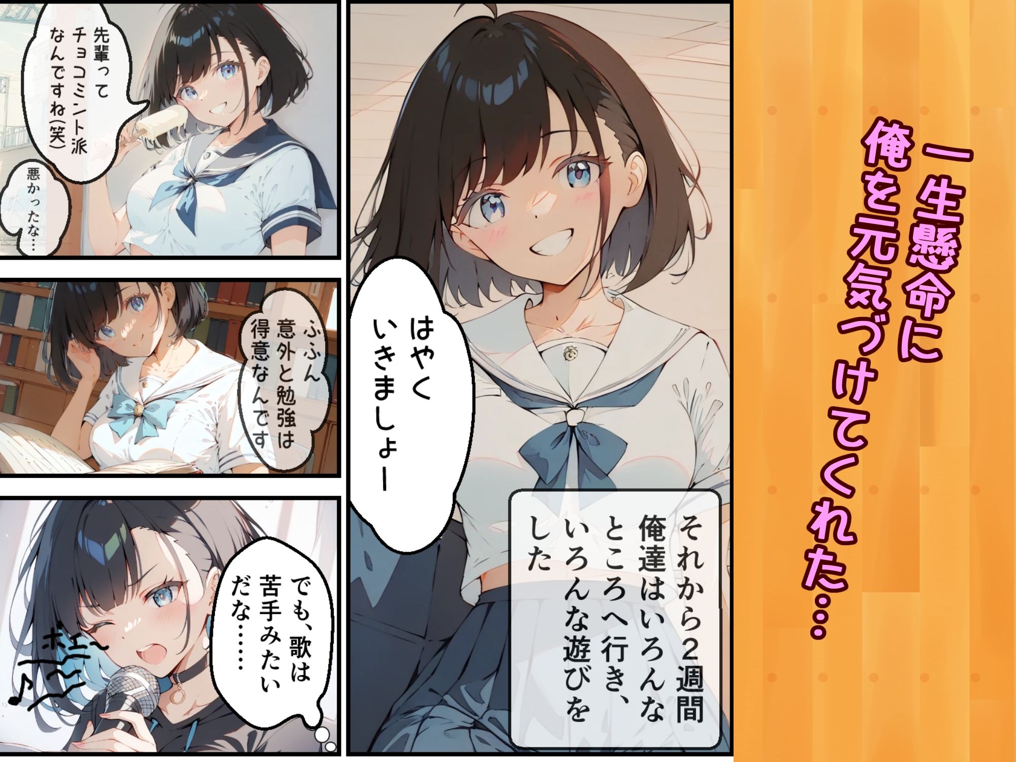 サンプル画像4:健気で元気っ子な後輩と甘々初えっち(初恋ラボ) [d_517088]