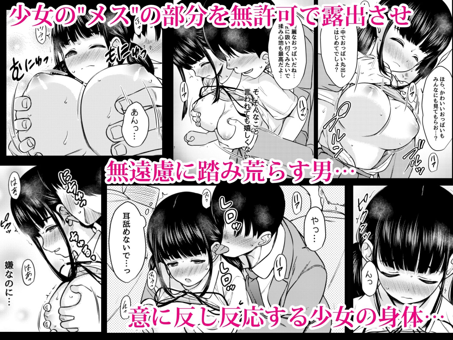 サンプル画像4:快楽電車 純真少女の肉体を満員電車でオナホにしたった話(ねこ缶) [d_517388]