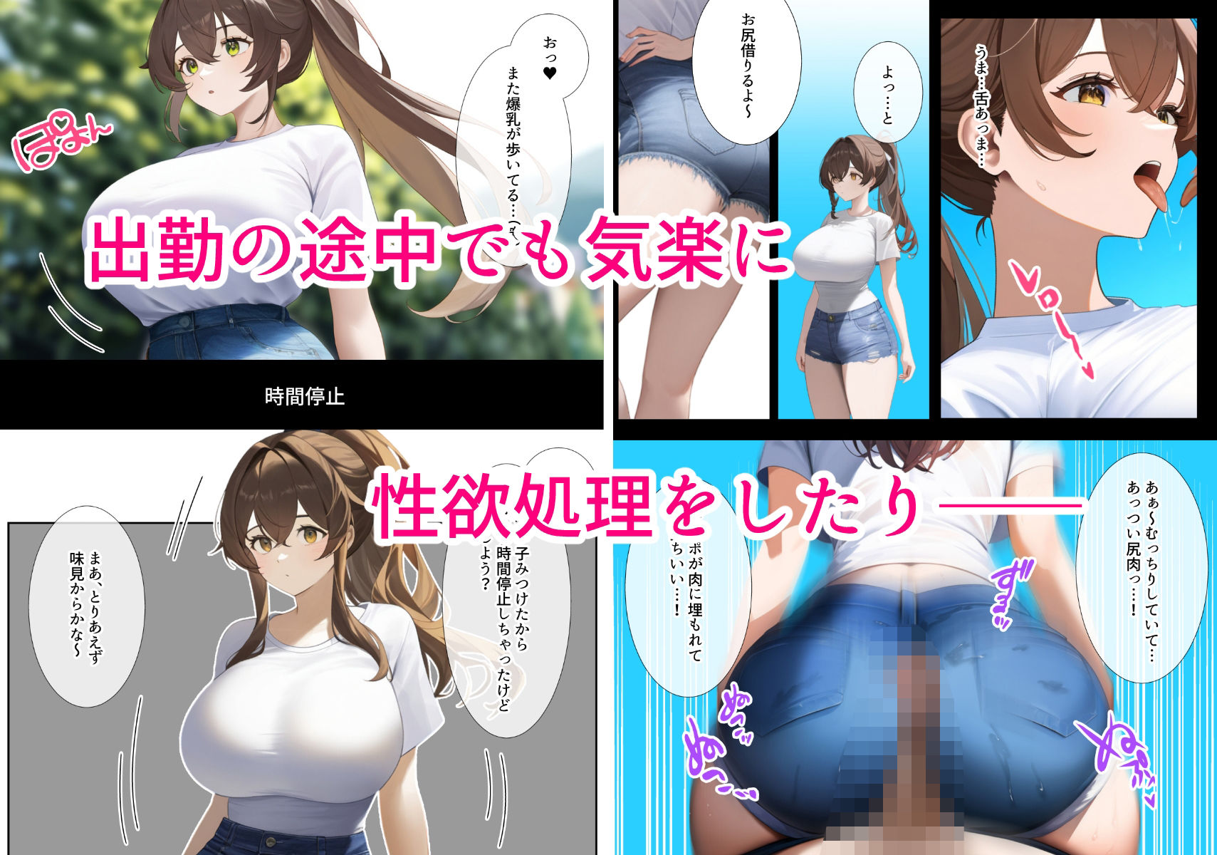 サンプル画像4:【朗報】時間停止アプリ、本物だった。(いしづき) [d_517669]