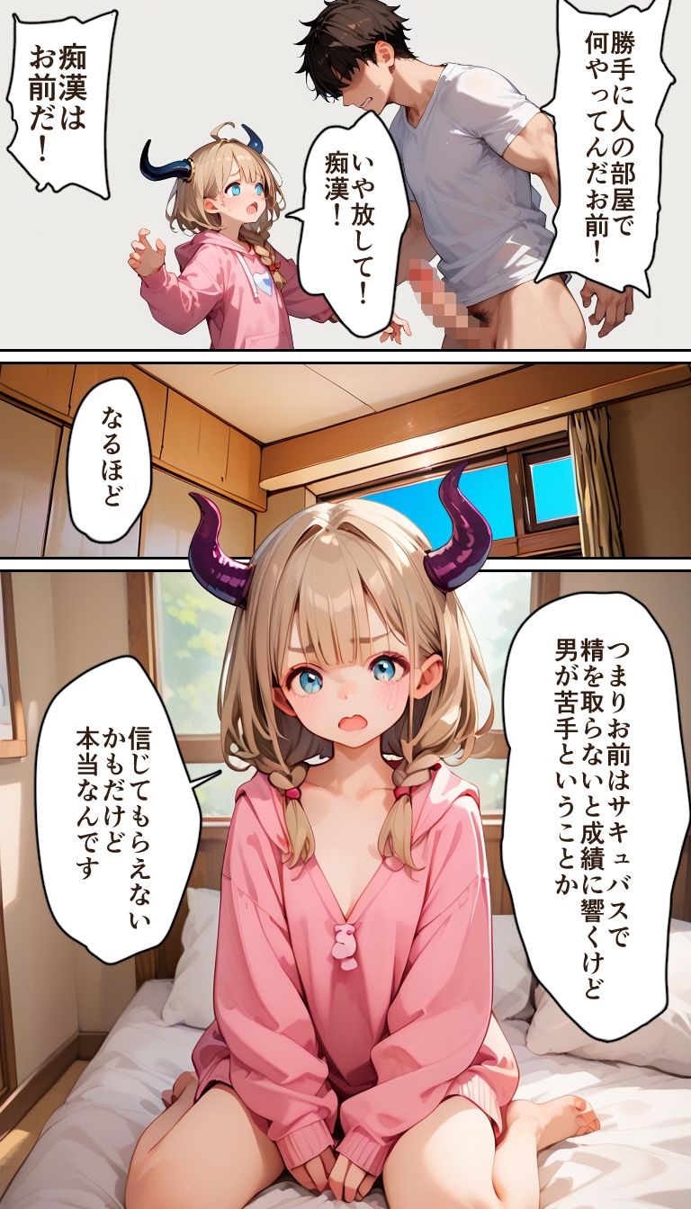サンプル画像3:サキュバスちゃんは成果が欲しい(やわらかインク) [d_518355]
