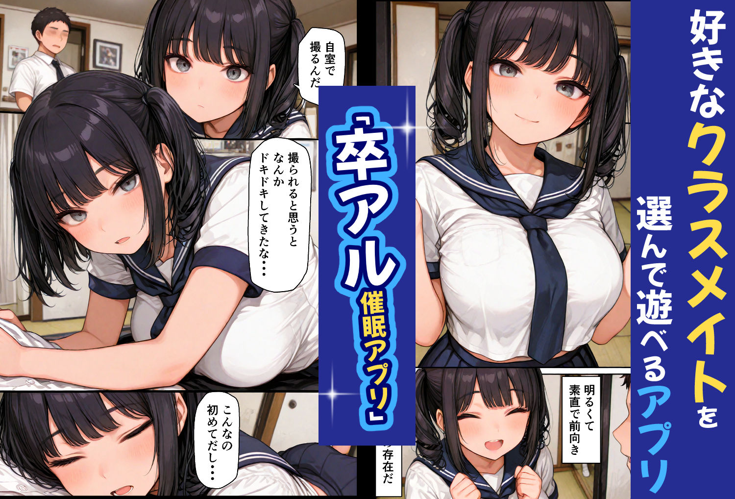 サンプル画像1:卒アル催●アプリ クラスメイトを支配できる卒業アルバム〜(ももみ屋) [d_519185]