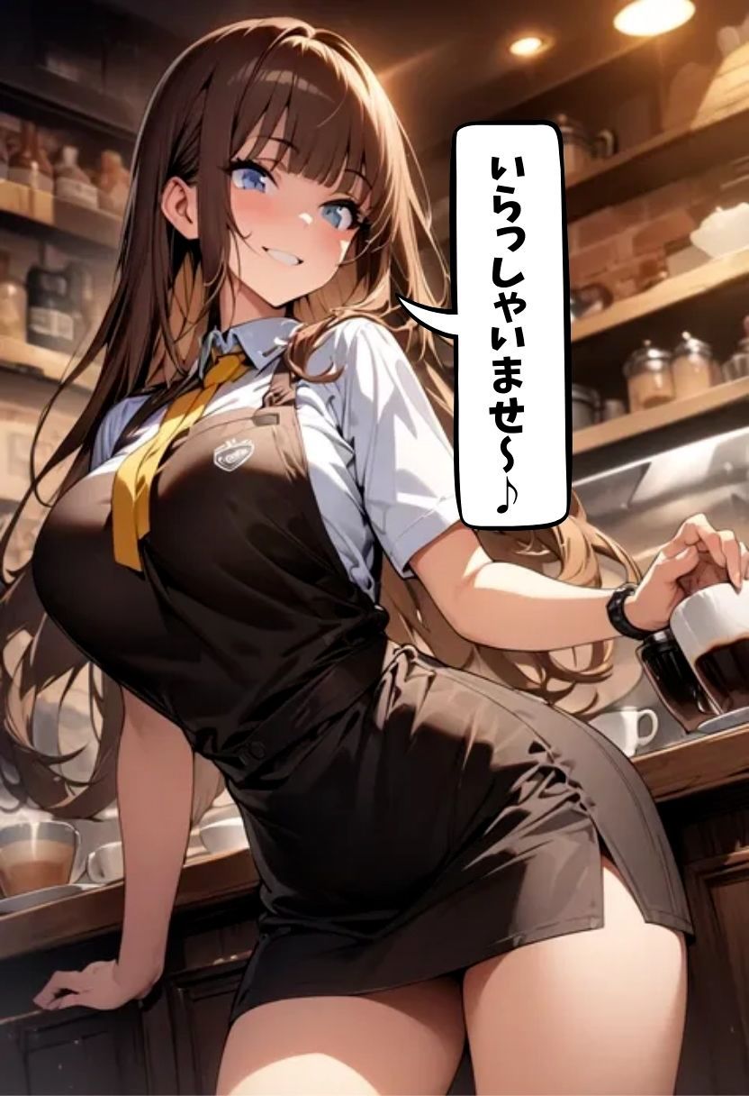 サンプル画像2:爆乳カフェ店員の淫乱裏メニュー(にじいろ☆がーるず) [d_520494]