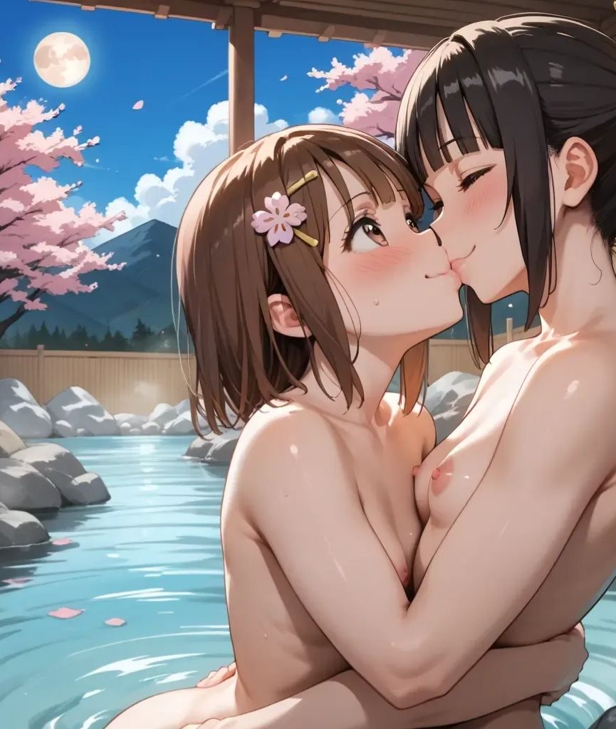 サンプル画像4:けいおんの澪（みお）が大好きな平沢唯（ひらさわゆい）が律（りつ）と歌詞合戦 in温泉(童子繭) [d_521577]