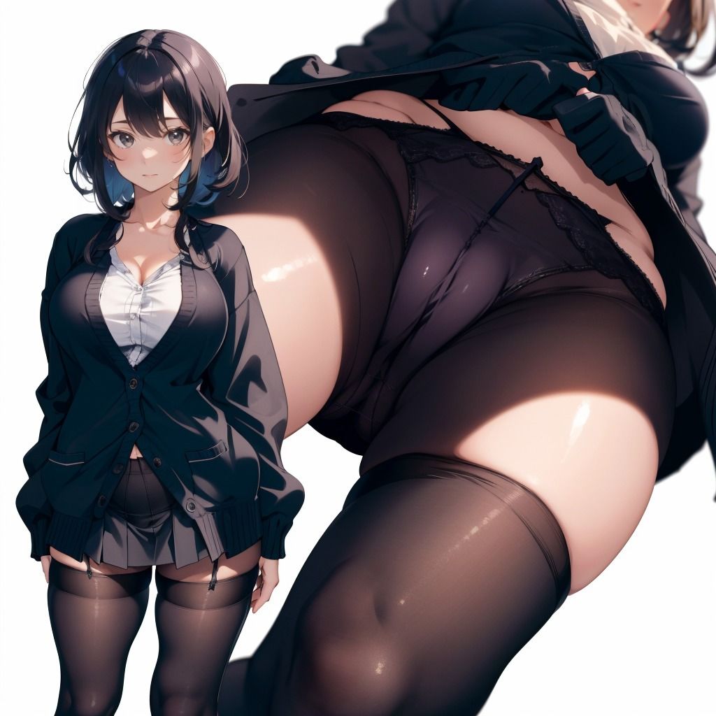 サンプル画像4:制服JK（黒）のえちえちおパンツ盗撮アングル Vol.1＋Vol.2(おパンツ専門店) [d_521626]