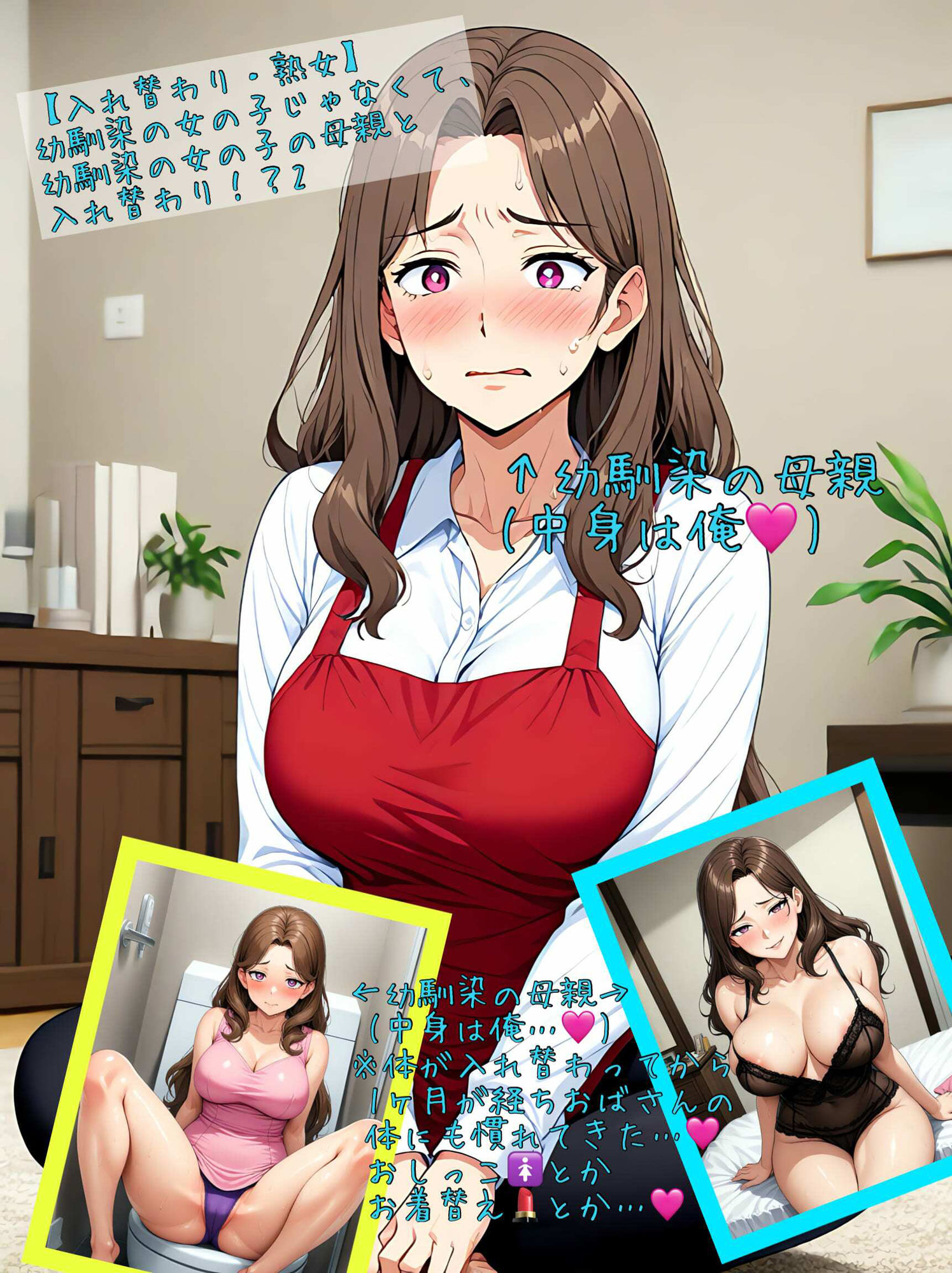 サンプル画像1:【入れ替わり・熟女】幼馴染の女の子じゃなくて、幼馴染の女の子の母親と入れ替わり！？2(アシスト書店) [d_521862]