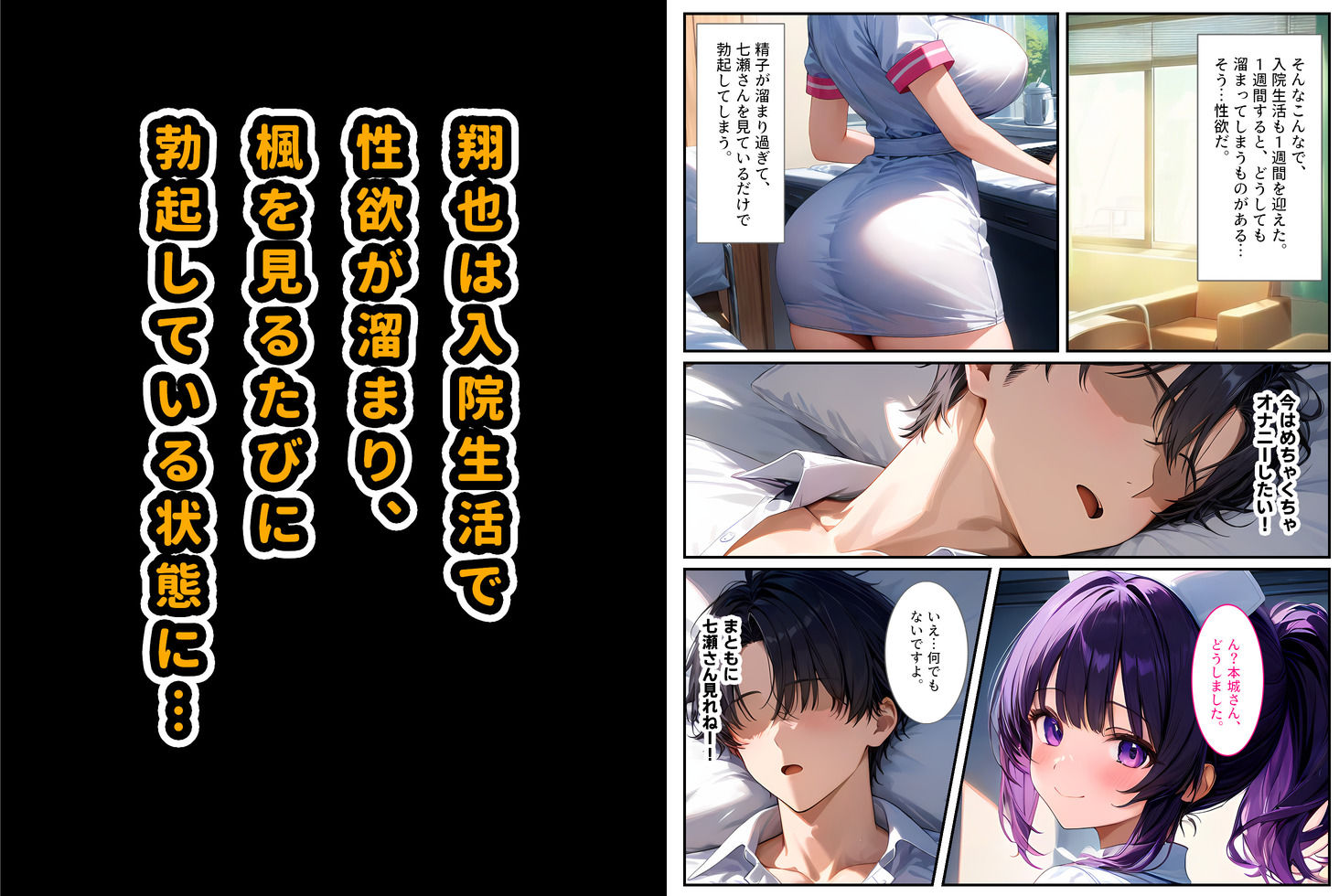 サンプル画像4:巨乳ナースは好きですか？〜入院したらおっぱいナースと病室で生セックス〜(StudioSR（妹･人妻･巨乳推し）) [d_522861]