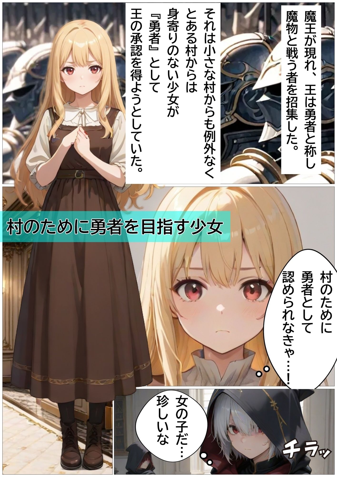 サンプル画像2:王様に肉棒を与えられた勇者ちゃん(黒猫Z) [d_523004]