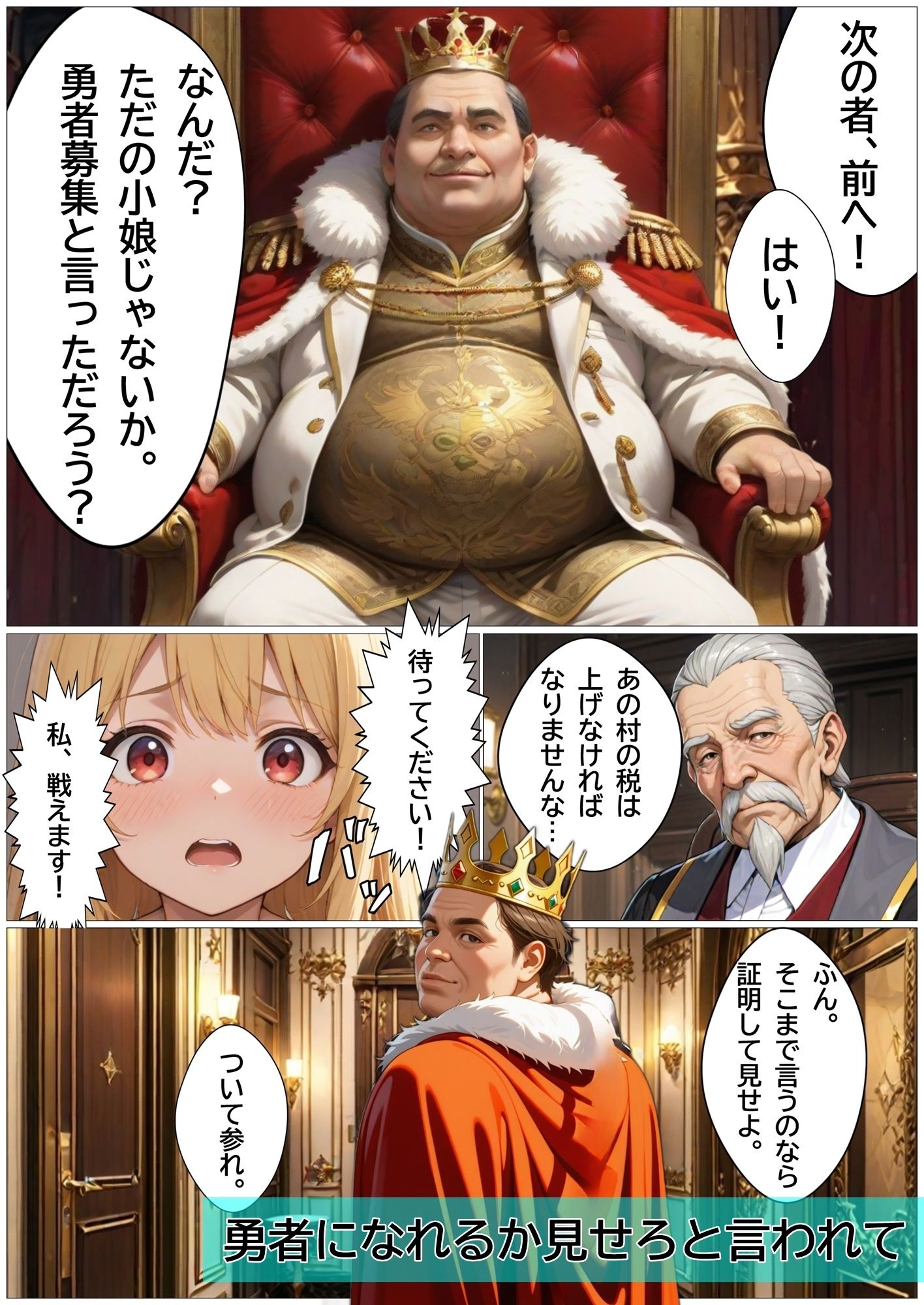 サンプル画像3:王様に肉棒を与えられた勇者ちゃん(黒猫Z) [d_523004]