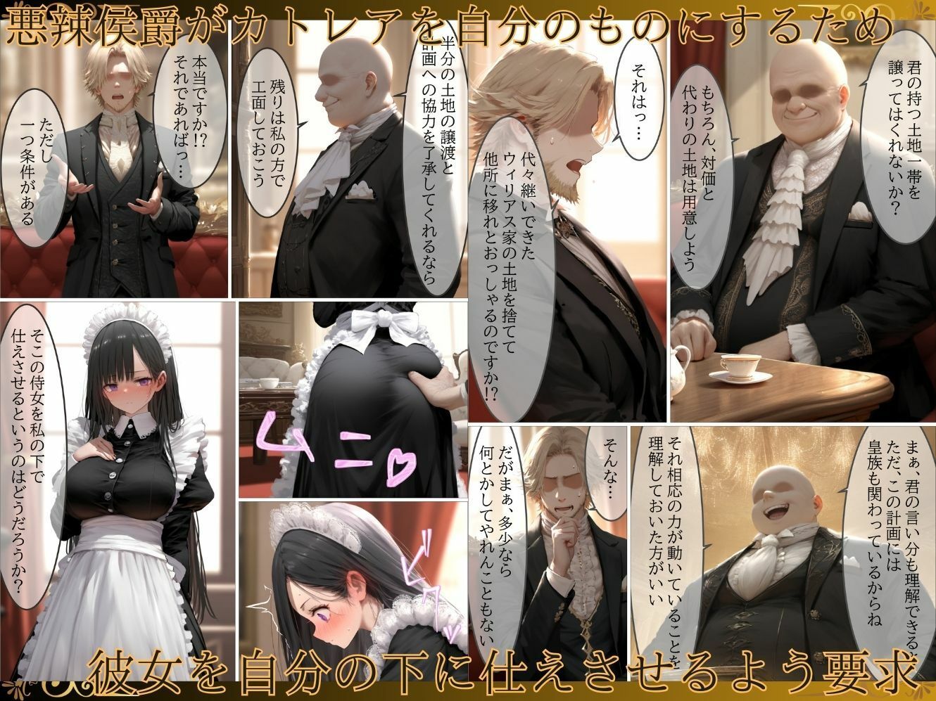 サンプル画像2:貴族メイドが悪辣侯爵に堕とされるまで(むほー地帯) [d_523420]