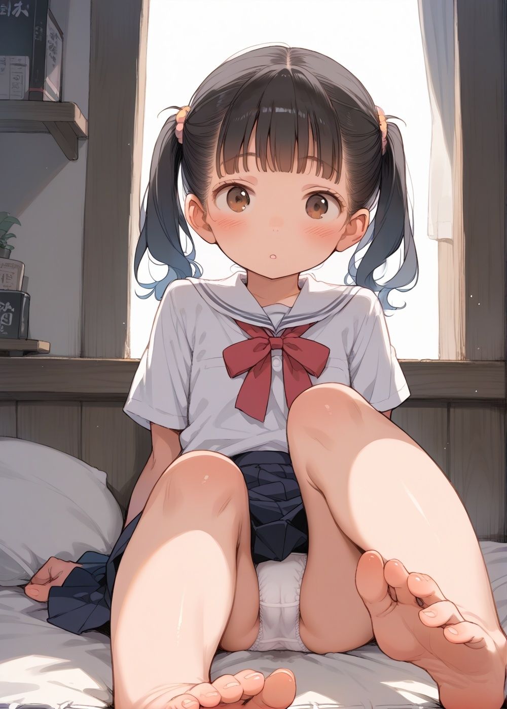 サンプル画像3:性に目覚めたロリロリちゃんはボクの性処理道具(あめりかん極太そーせーじ) [d_524091]