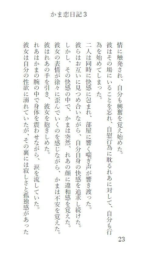 かま恋日記3「ケモセックスで愛を感じて気持ちよくなる女の子」