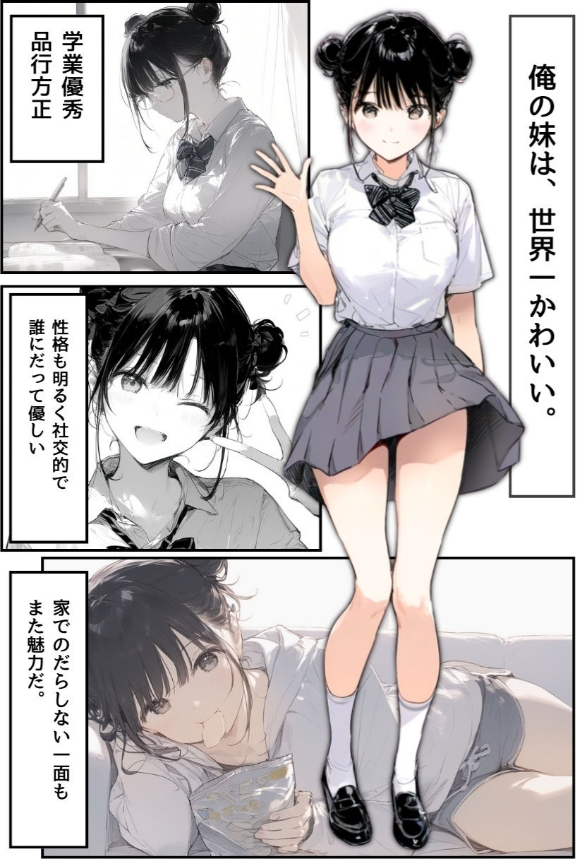 サンプル画像2:世界一かわいい俺の妹が突然連れてきた彼氏（おじさん）と超特濃種付けセックスをしている件(種付け出版) [d_525918]