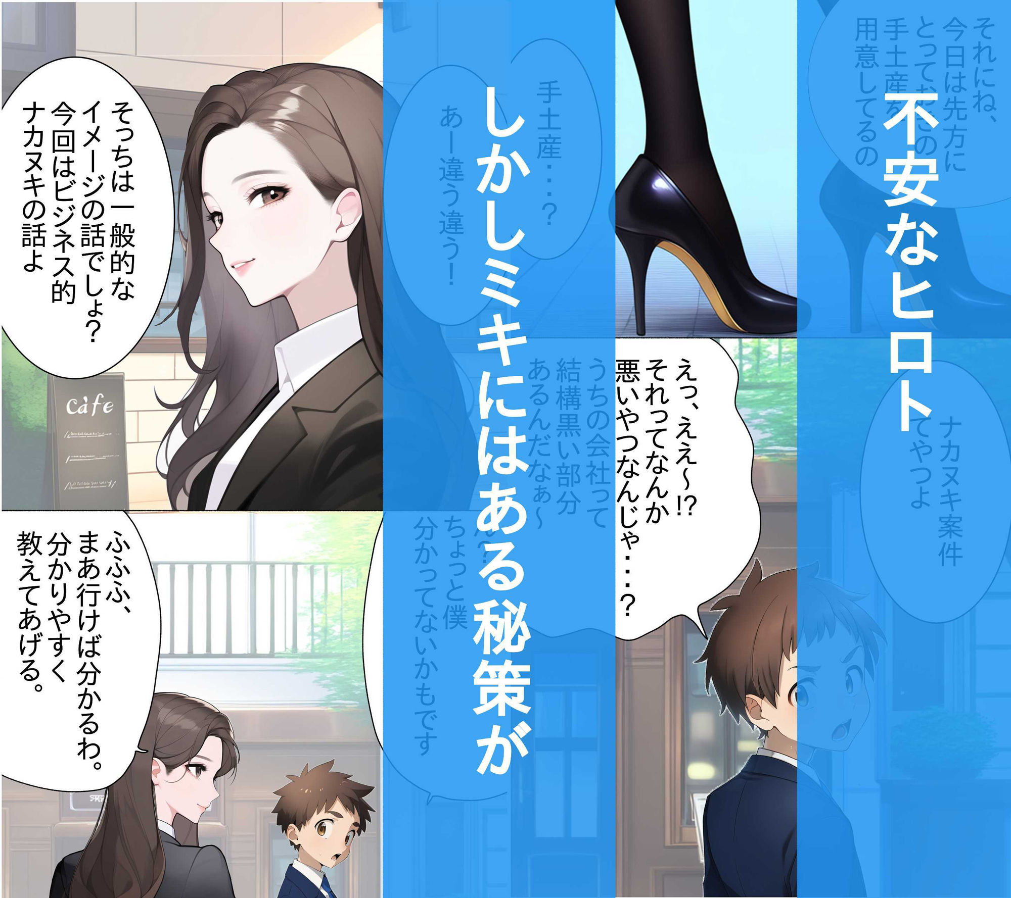 サンプル画像2:【高画質版】頼りになる先輩が罠にハメられ社長一族と・・・(さわやか) [d_526510]