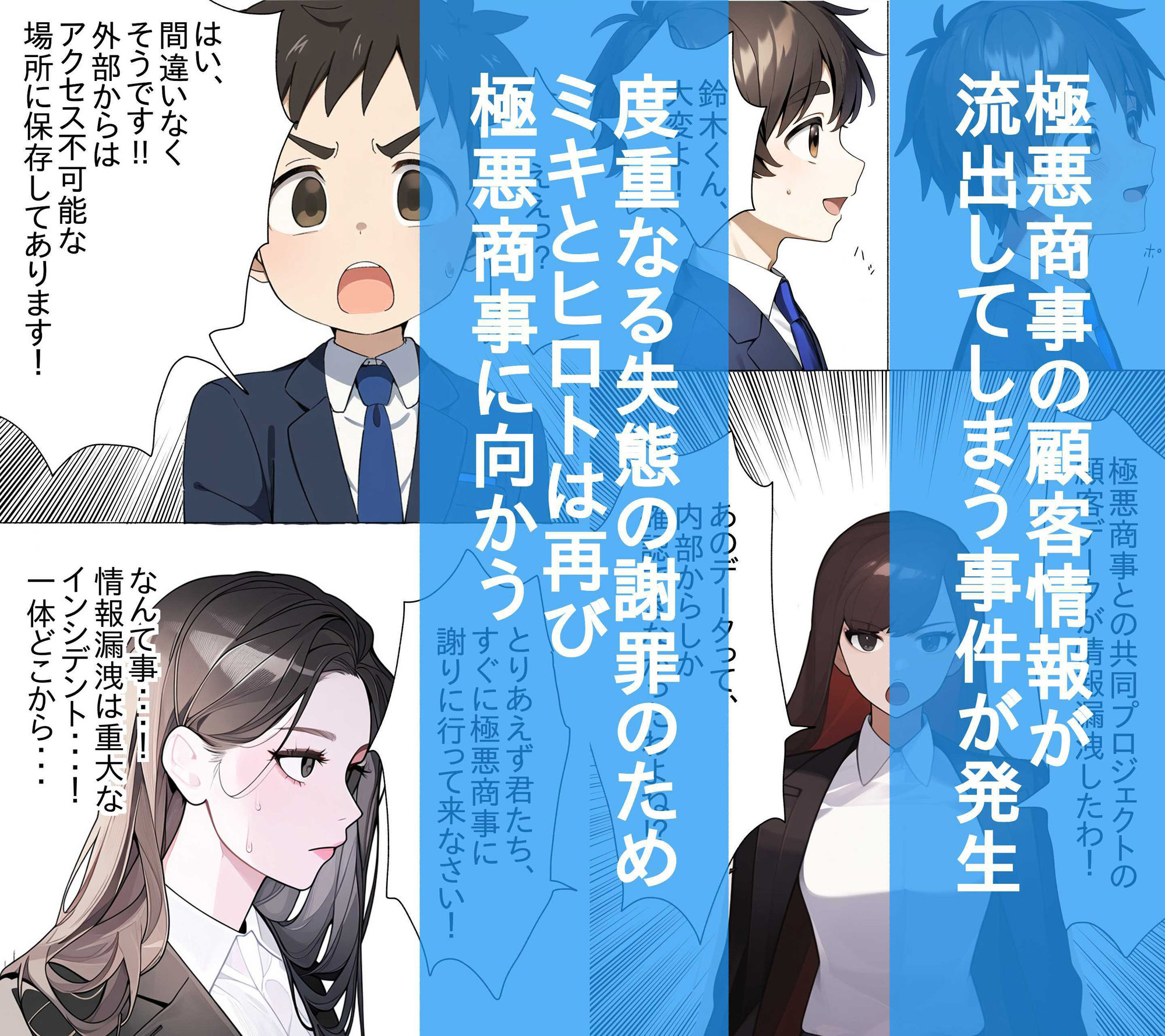 サンプル画像4:【高画質版】頼りになる先輩が罠にハメられ社長一族と・・・(さわやか) [d_526510]