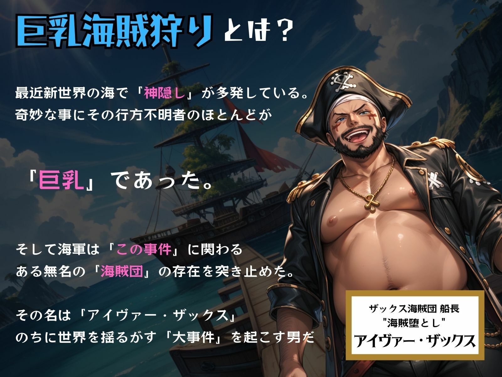 サンプル画像1:巨乳海賊狩り 2 〜三角木馬乱れ咲く百花繚乱〜(ピンク堂書店) [d_526987]