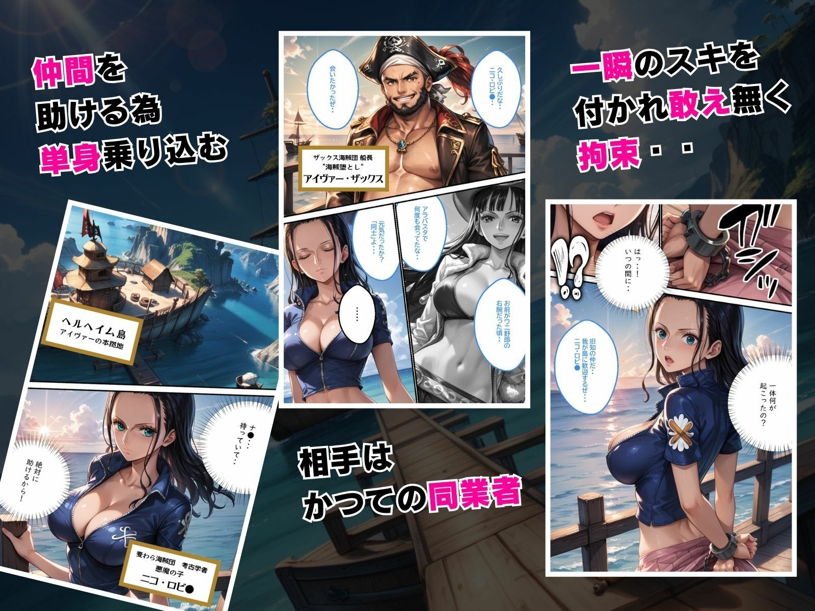 サンプル画像4:巨乳海賊狩り 2 〜三角木馬乱れ咲く百花繚乱〜(ピンク堂書店) [d_526987]