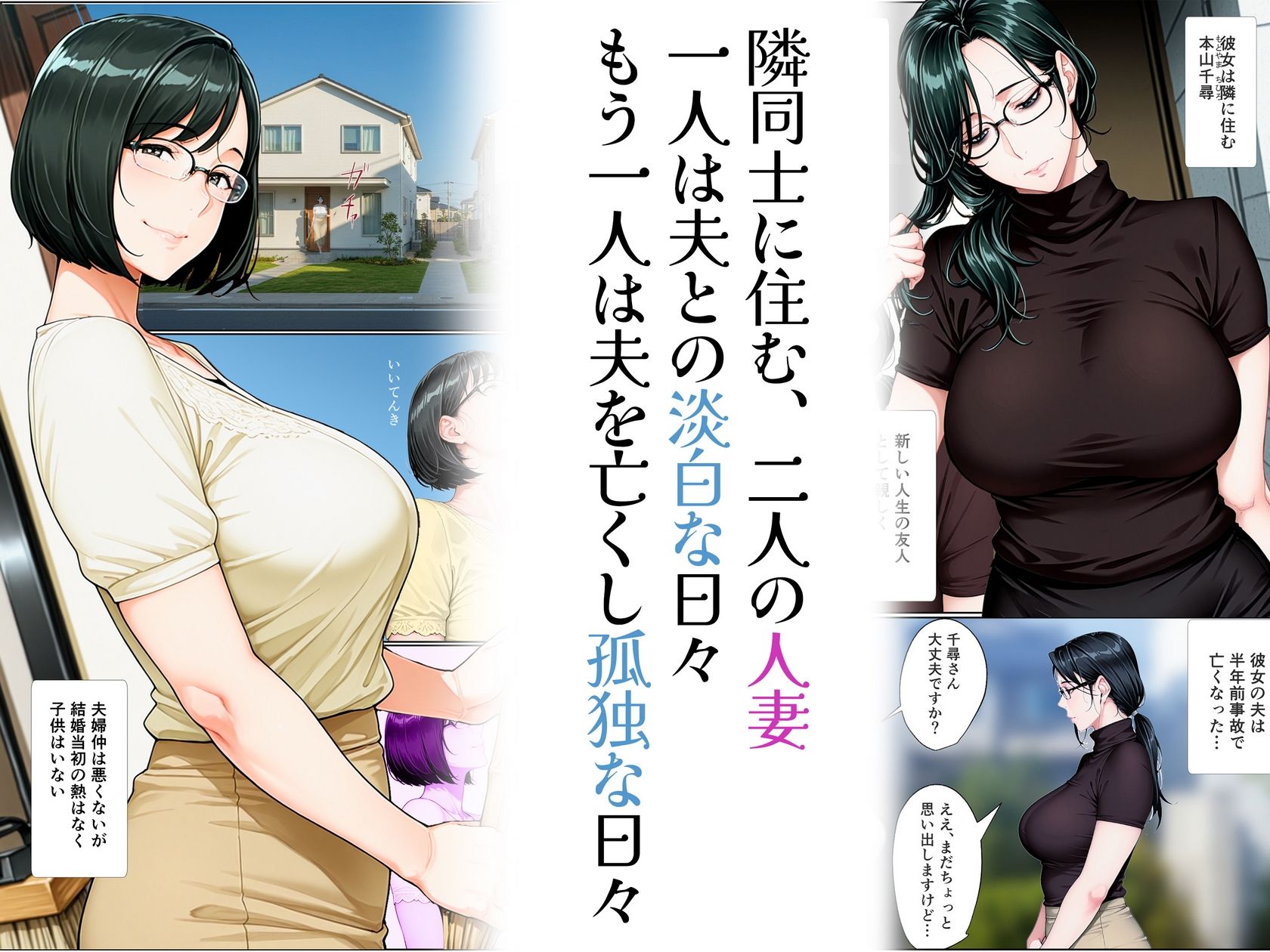 サンプル画像1:不貞妻つながり(AI-jison) [d_527230]