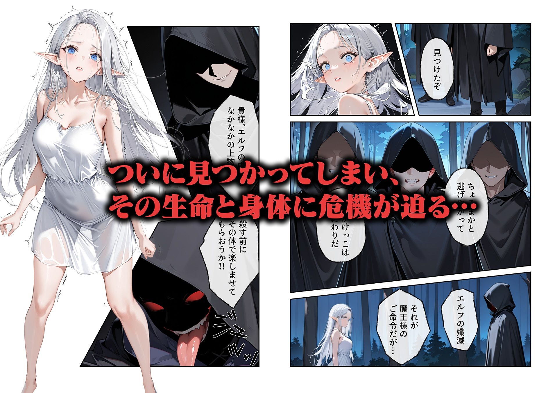 サンプル画像2:絶滅危惧種のエルフを救ってお持ち帰りした話(ニーハイ堂) [d_527929]