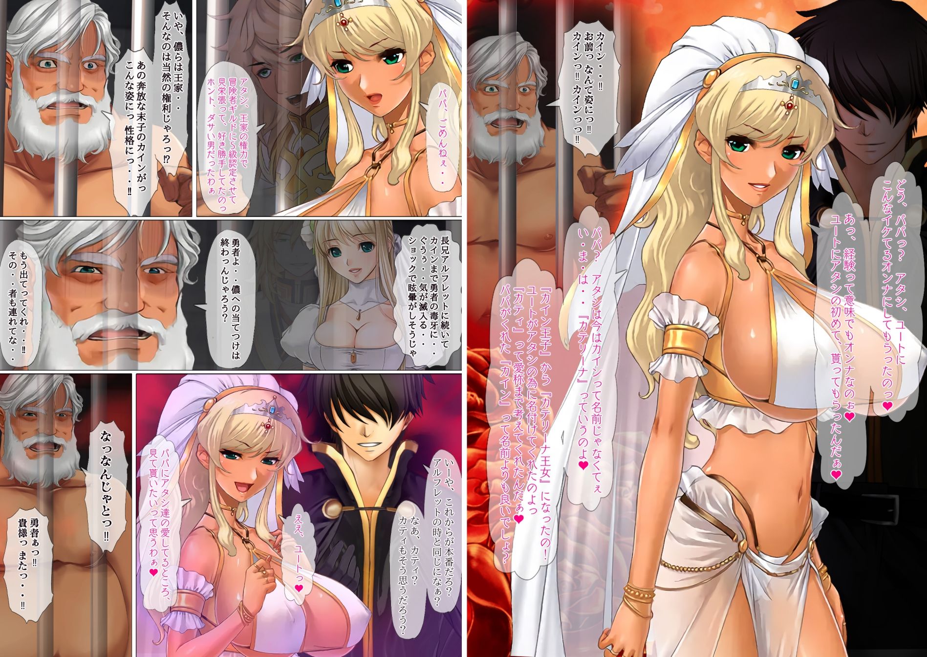 サンプル画像1:異世界勇者であるオレのヒロイン達が王子達に寝取られたから、王子達をオレのオンナにしてやつた 〜ヘタレ王子カインはギャル系王女カテリーナにされた〜(不条理女体化改造のお話し) [d_528261]