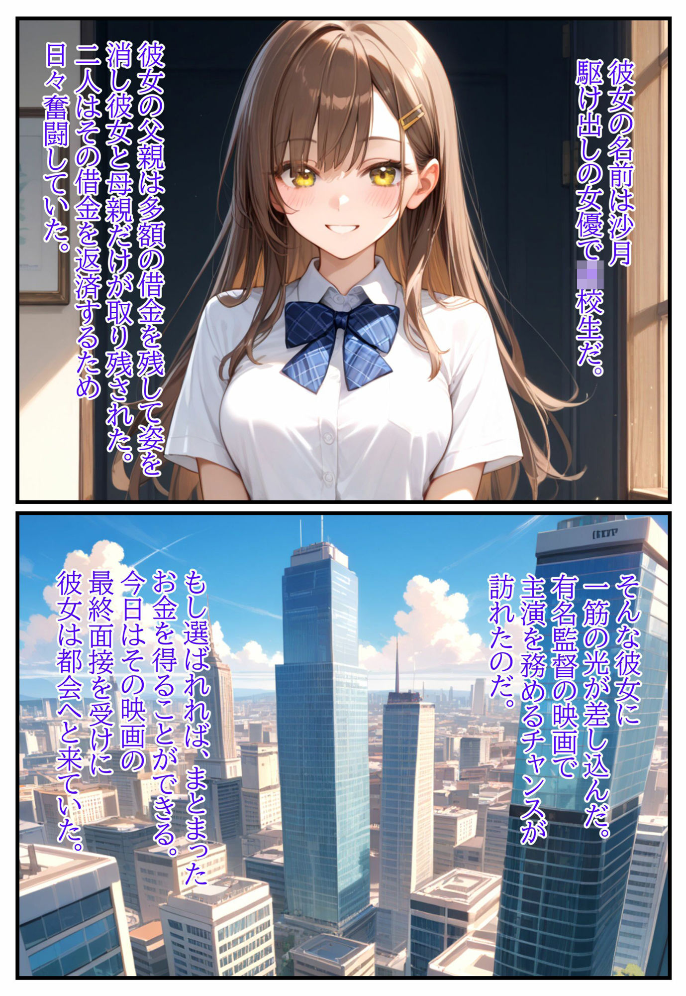 サンプル画像1:恥辱の涙・母のために、私は強くなる。(AIおぱいん屋) [d_528587]