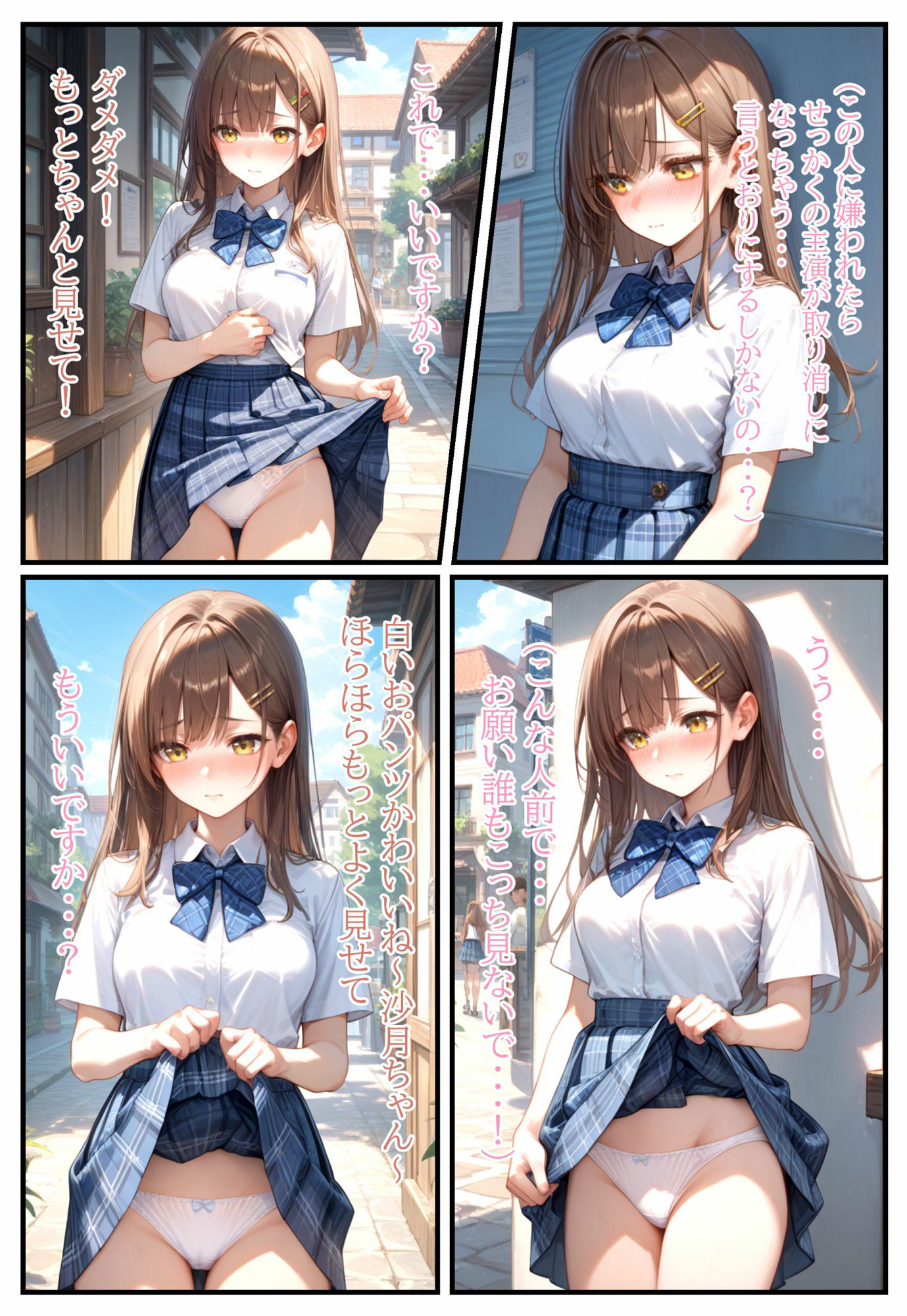 サンプル画像6:恥辱の涙・母のために、私は強くなる。(AIおぱいん屋) [d_528587]