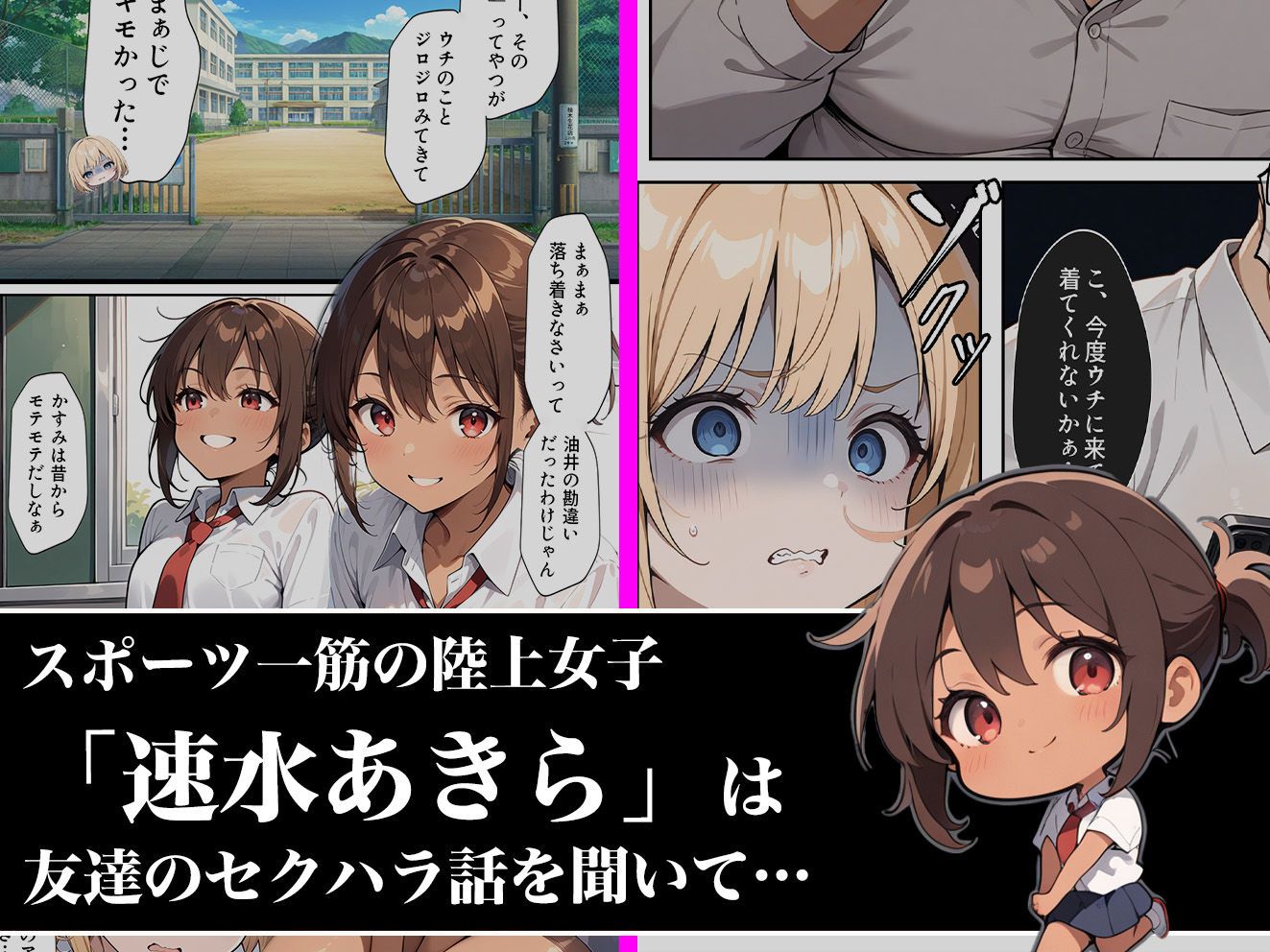 サンプル画像1:俺の前だとド変態になる陸上部の後輩の話(aiもみむ出版) [d_529385]