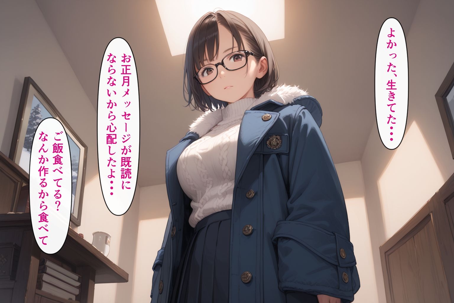 サンプル画像4:真冬のふたりぼっち(AIシコリえっち) [d_530508]