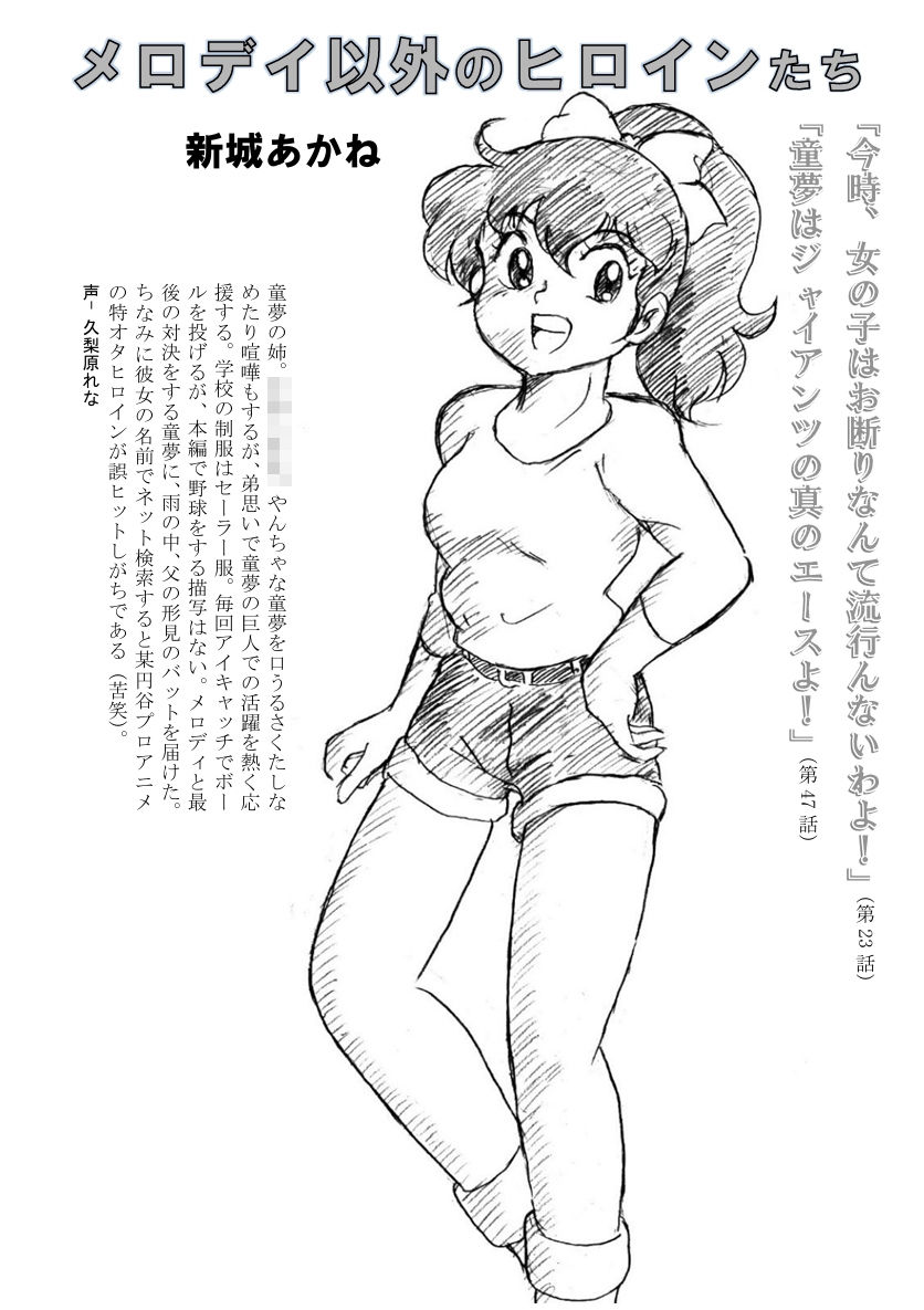 サンプル画像4:懐かしのメロディ  メロディ・パトリシア・ノーマン＆「ミラクルジャイアンツ童夢くん」のヒロインFANBOOK  PDF新編集版(丁字屋残党) [d_530825]