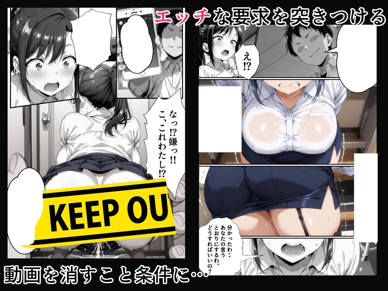 サンプル画像3:生徒指導の爆乳・デカ尻女教師（28）の弱みをにぎり生ハメ絶頂させた話(STUDIO WASABI) [d_532863]