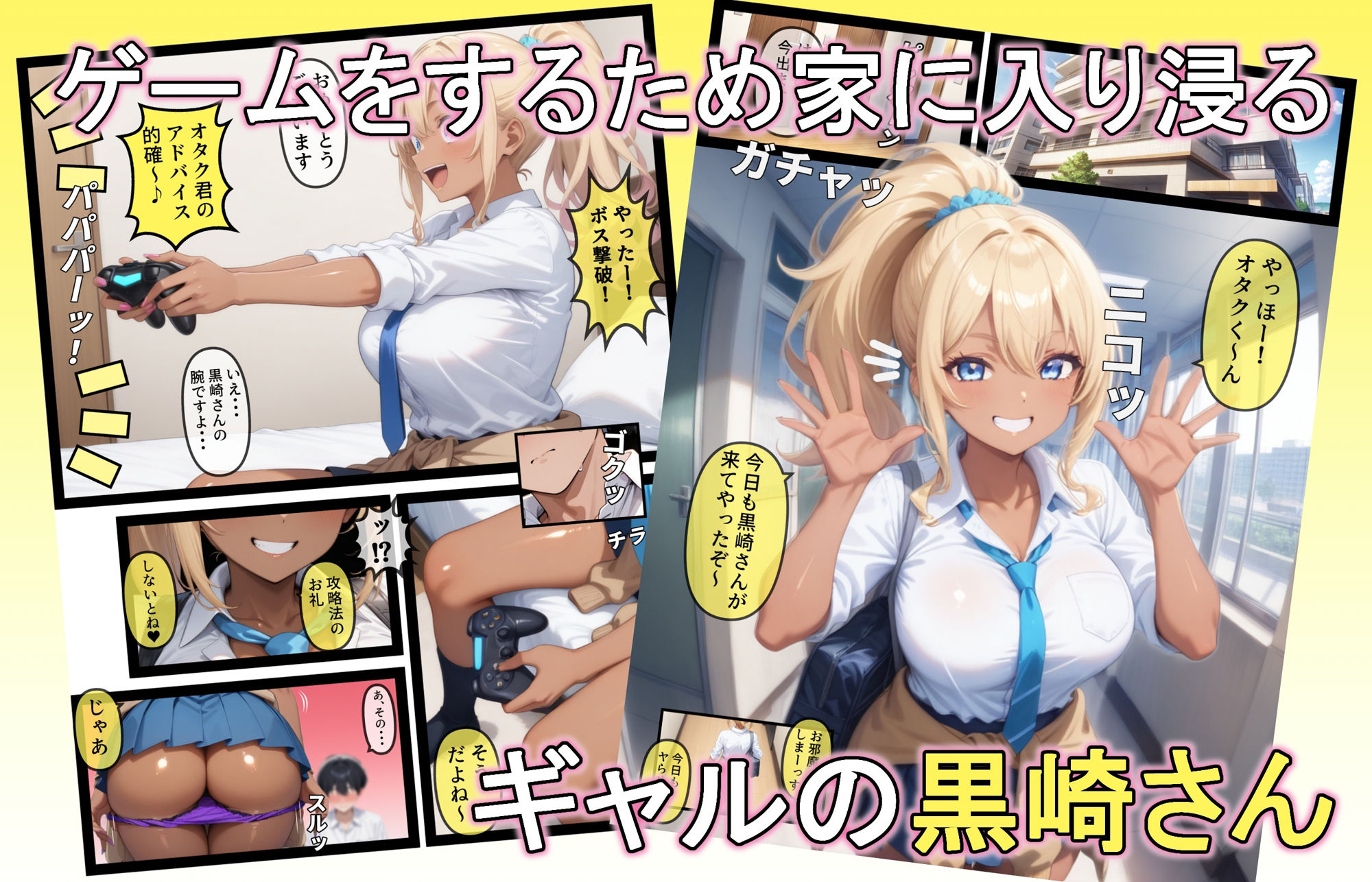 入り浸りギャルにゲームの攻略法教えたらエッチできた話の画像1