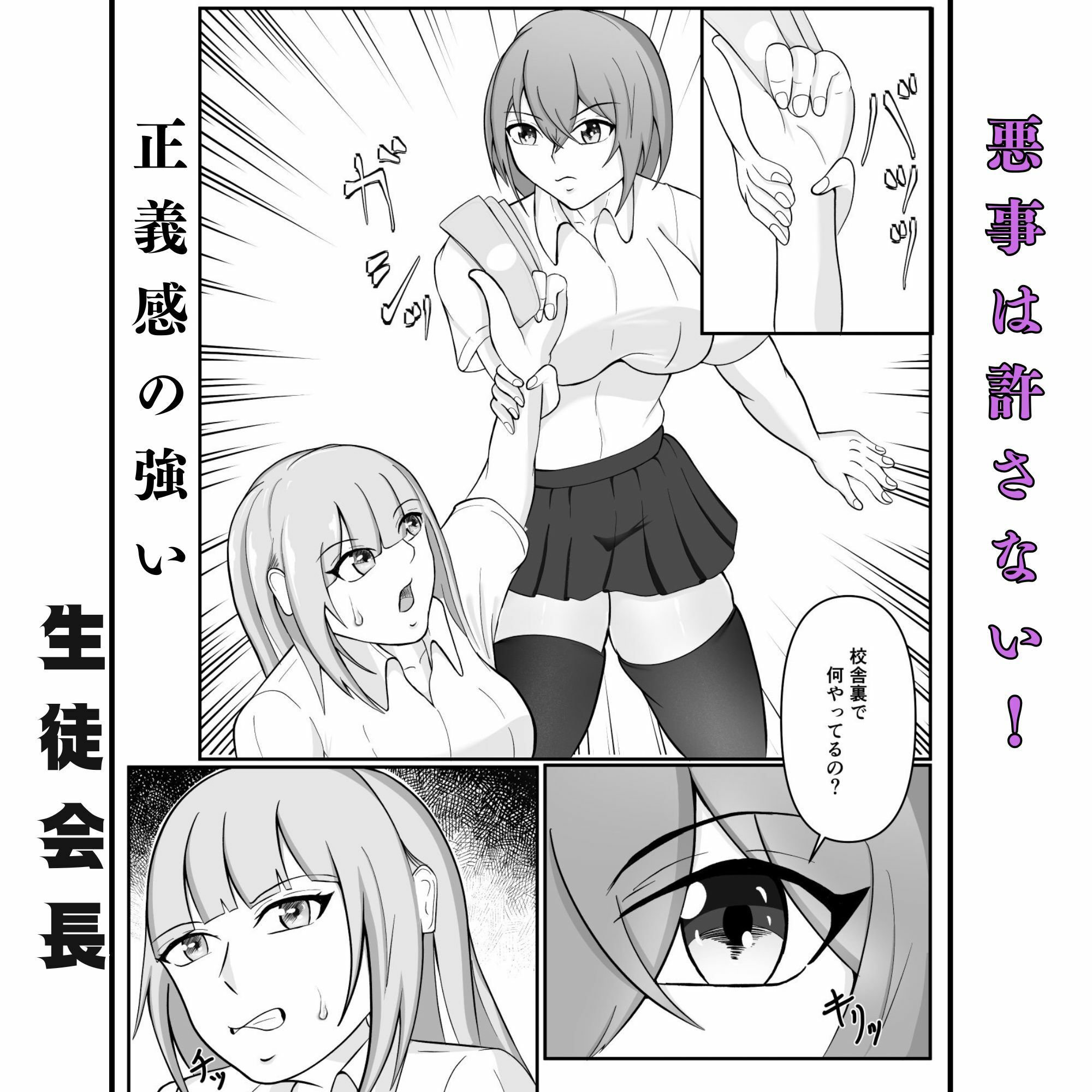 サンプル画像3:正義感の強い生徒会長を拉致監禁して拘束調教する話(えくりあんす) [d_537369]