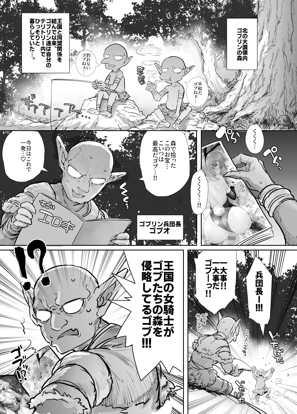 サンプル画像2:誇り高き女騎士オーシェンをゴブる本(Type-3) [d_537984]