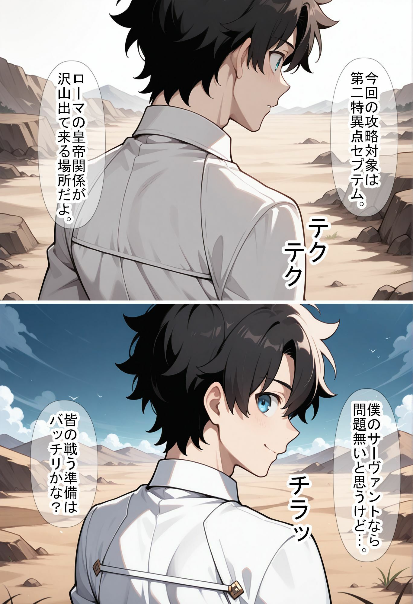 サンプル画像1:【F〇Oの世界に入ってしまったら？】〜女サーヴァントにエロい事し放題だった件〜 3(魔術師プロトン2D) [d_538011]