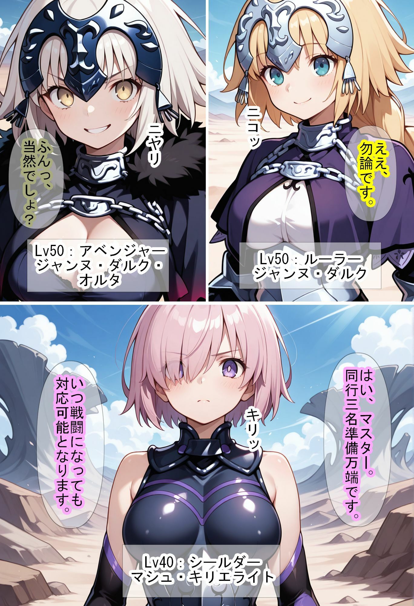 サンプル画像2:【F〇Oの世界に入ってしまったら？】〜女サーヴァントにエロい事し放題だった件〜 3(魔術師プロトン2D) [d_538011]