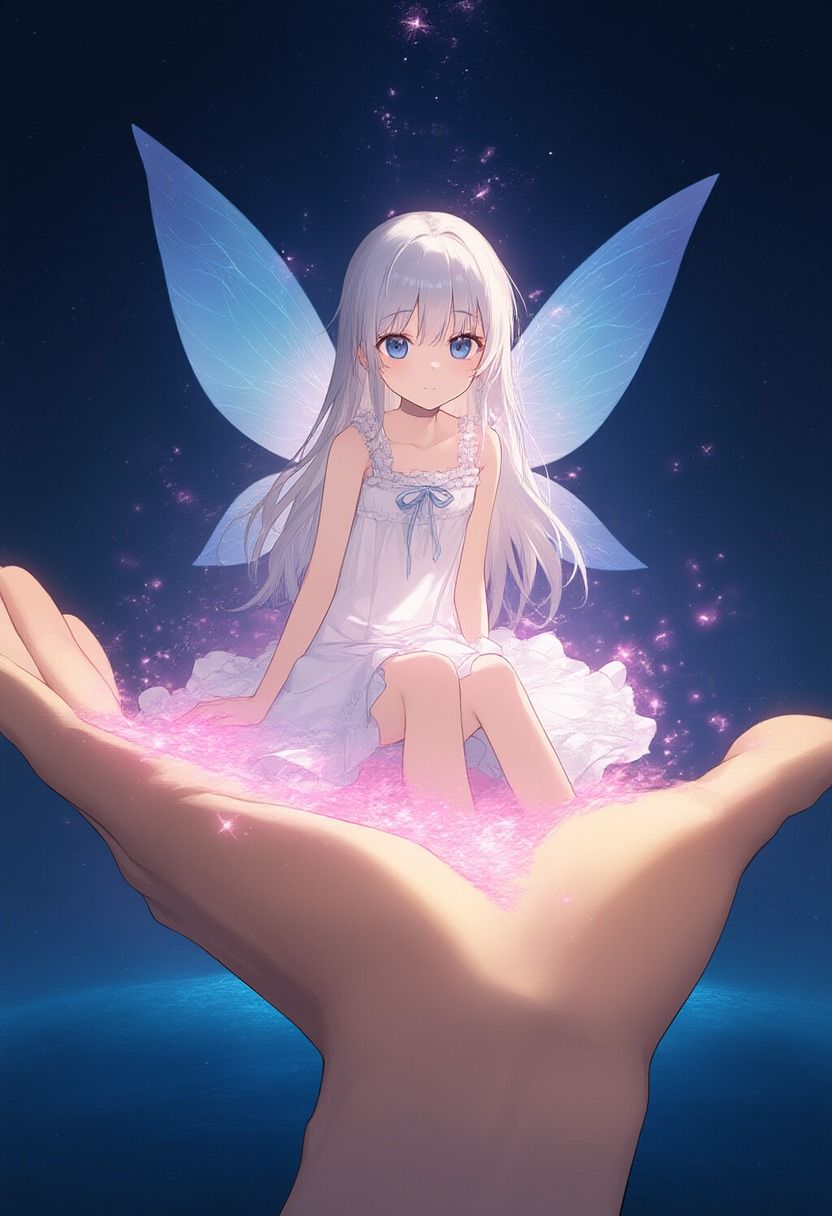 サンプル画像1:TSし妖精化した男は少女に飼われて…(TS×AR（年齢退行）ラボ) [d_538222]