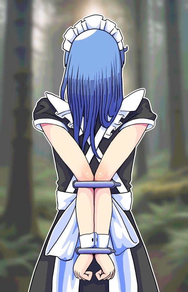 メイドさんが組織に誘拐される（おまけ拘束イラスト差分）