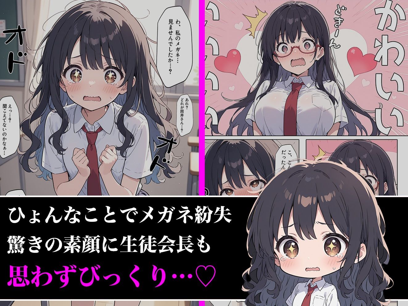 サンプル画像2:俺の前だとド変態になる隠れ美女な転校生の話(aiもみむ出版) [d_538768]