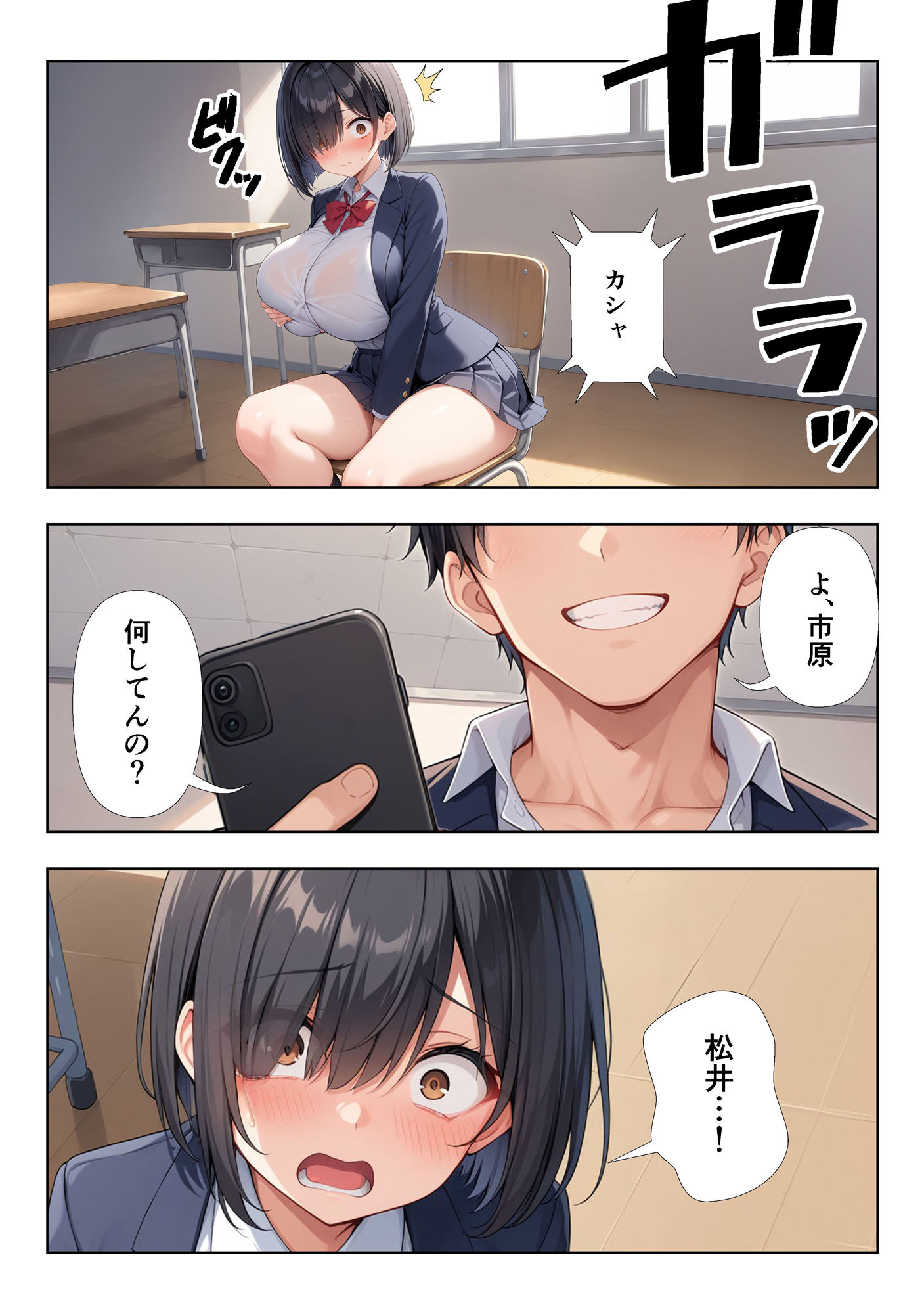 地味巨乳ちゃんの秘密の趣味の画像8