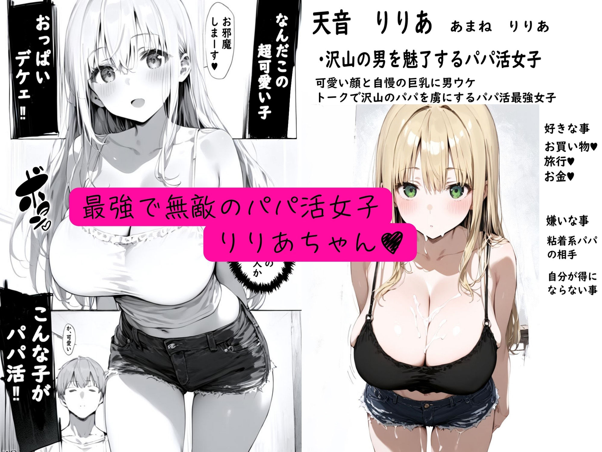 サンプル画像1:無敵のパパ活女子りりあちゃんが負ける話(ゆゆの森) [d_539203]