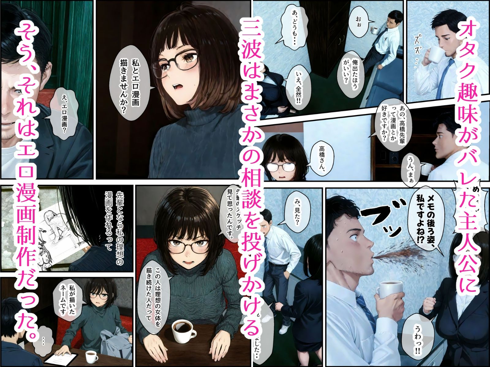 サンプル画像4:地味でオタクな後輩とエロ漫画を作ることになったんだが(アヤカシノイチ) [d_539453]