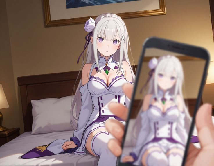 サンプル画像3:【完全版】膣出ししてくれませんか？-エミ●ア（Re:ゼ●から始める異世界生活）-(Mr.Eの研究室) [d_540426]