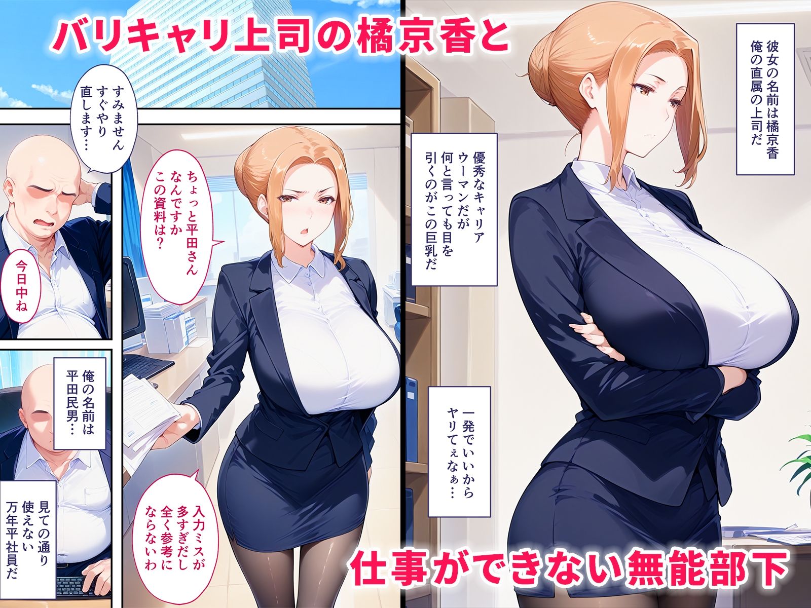 サンプル画像1:橘さんが無能部下に催●アプリで寝取られメス堕ちして孕まされる話(ぶるーと) [d_540639]