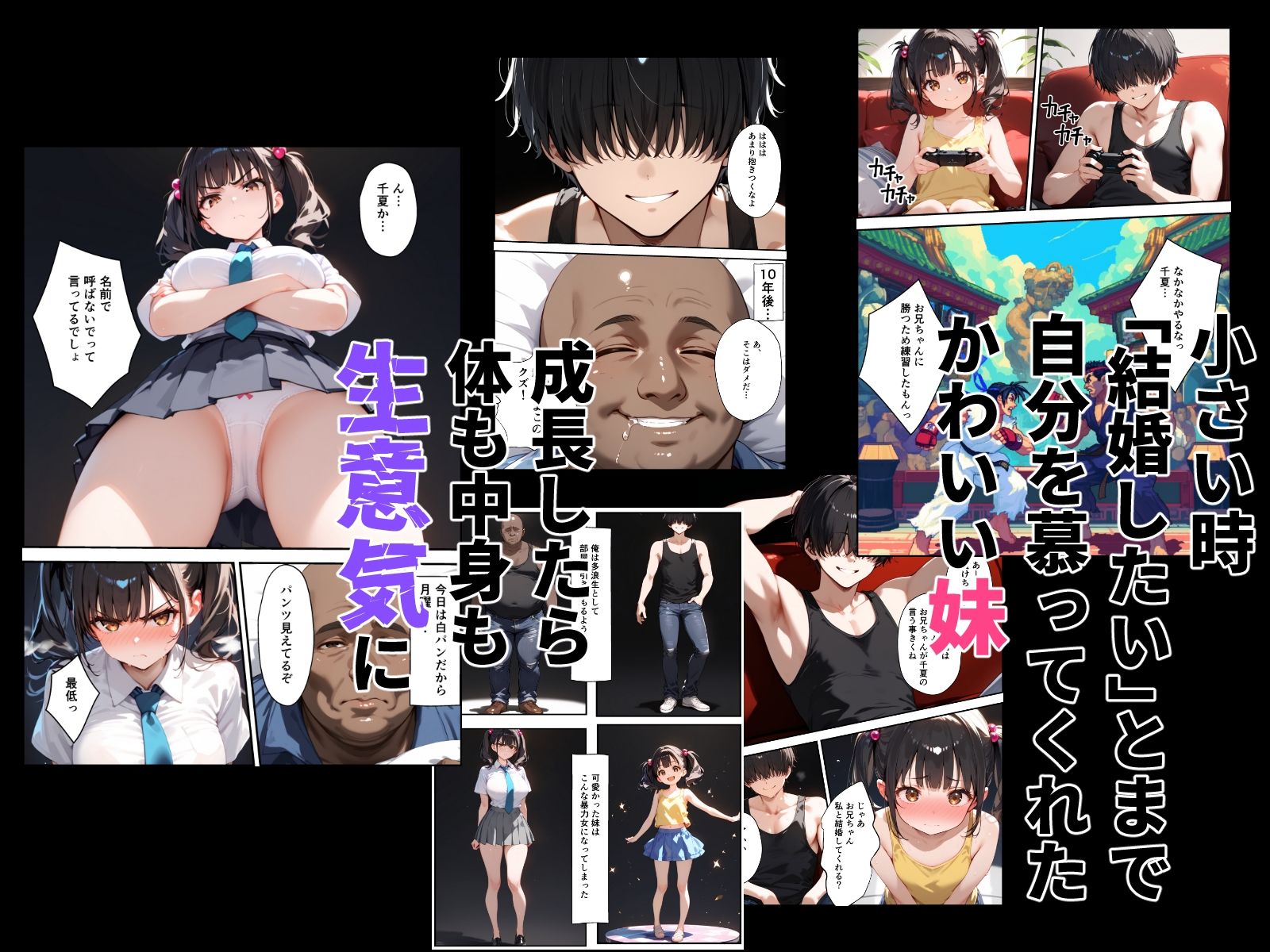 サンプル画像1:俺を挑発してくる生意気な妹をわからせる話(バベル太郎) [d_542888]