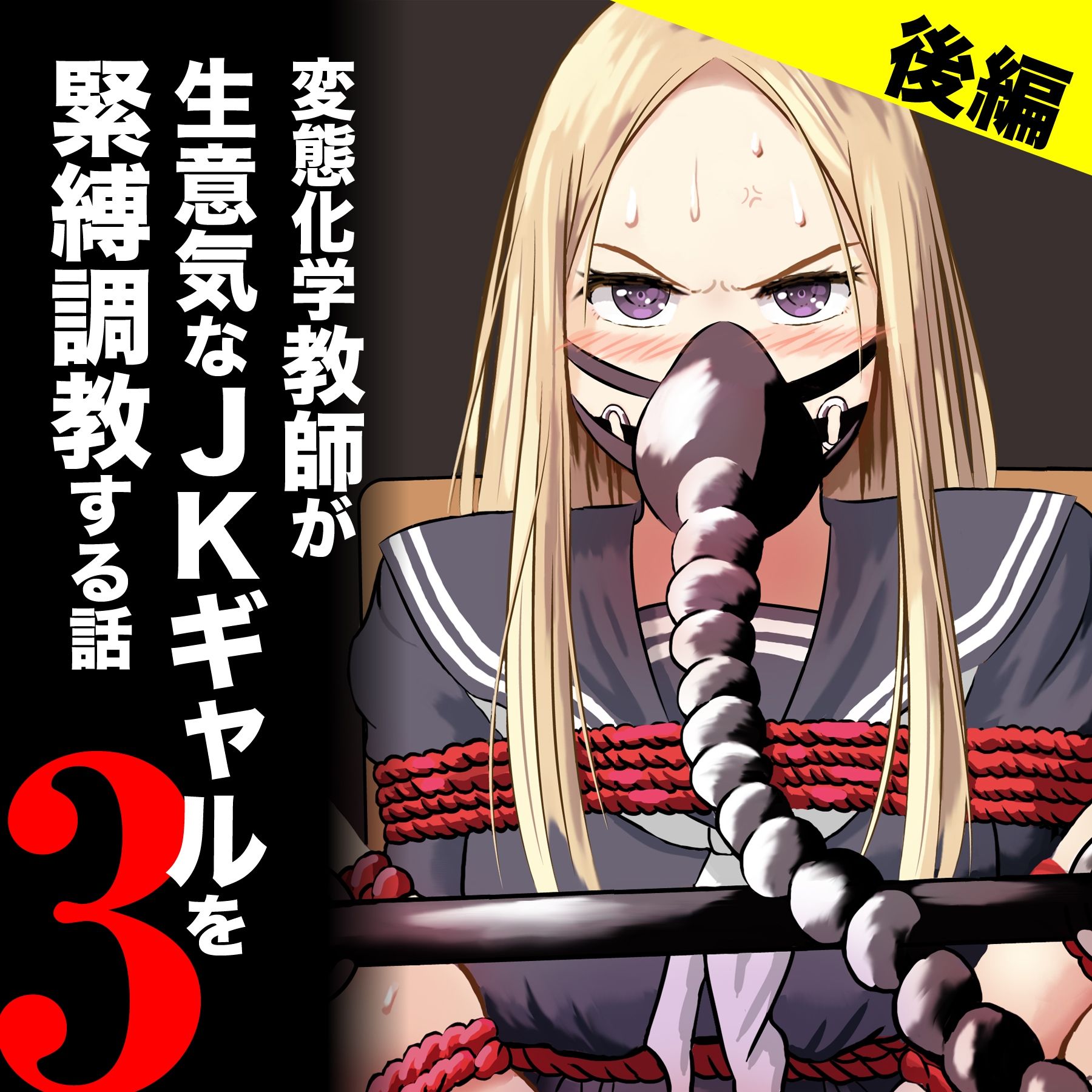 サンプル画像1:変態化学教師が生意気なJKギャルを緊縛調教する話3【後編】(夢幻楽庭) [d_544098]