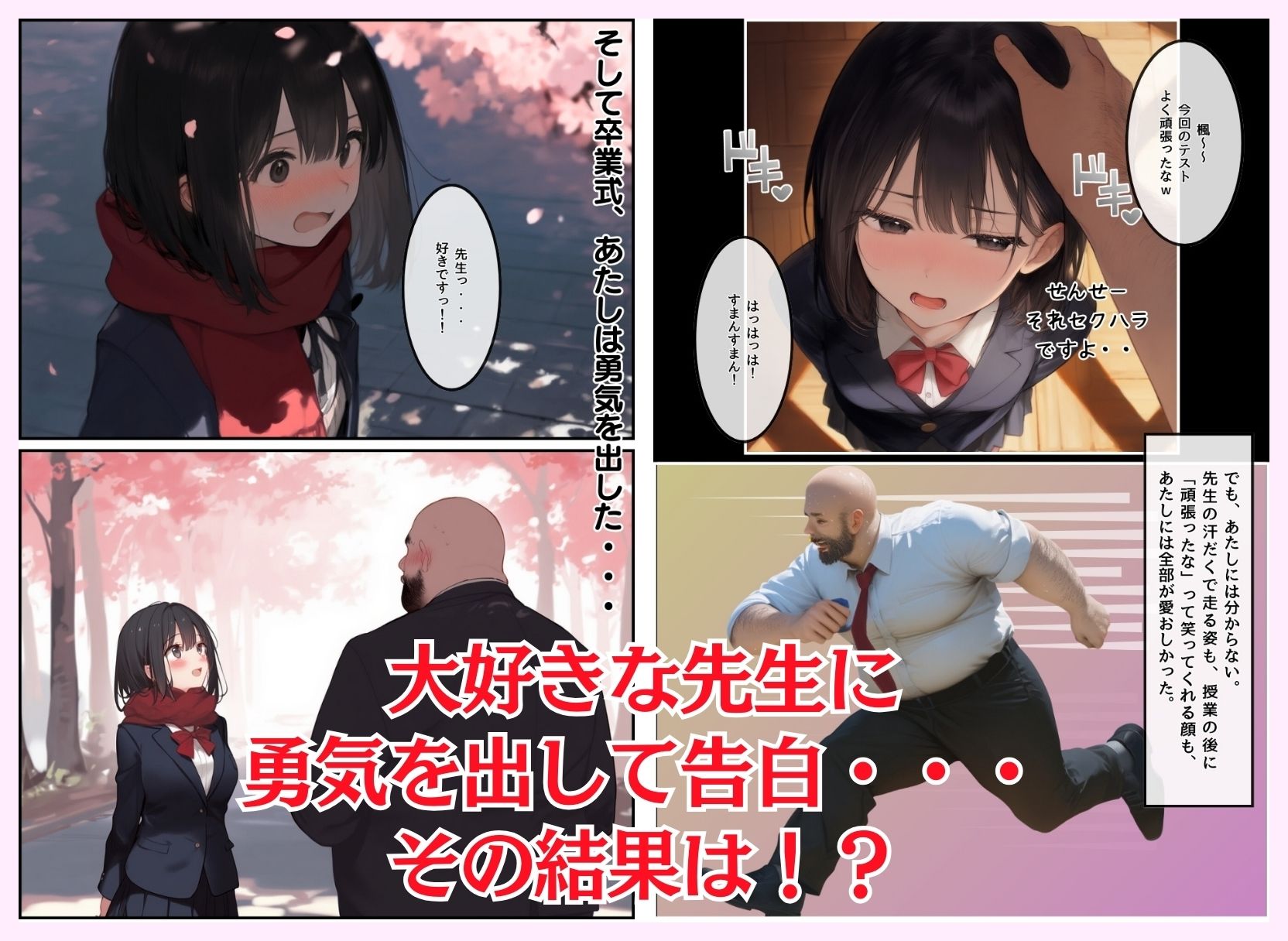 サンプル画像2:私と先生の卒業式〜禁断の関係、教え子とのセックスがこんなにも気持ちいいなんて〜(種付け出版) [d_546412]