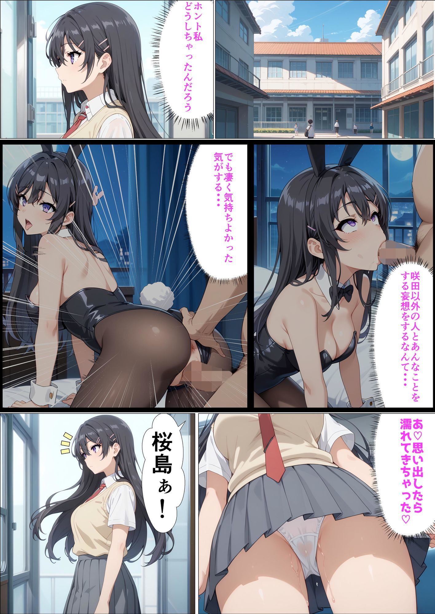 黒髪ロングJKの催●〜桜島麻衣編〜のサンプル画像 6
